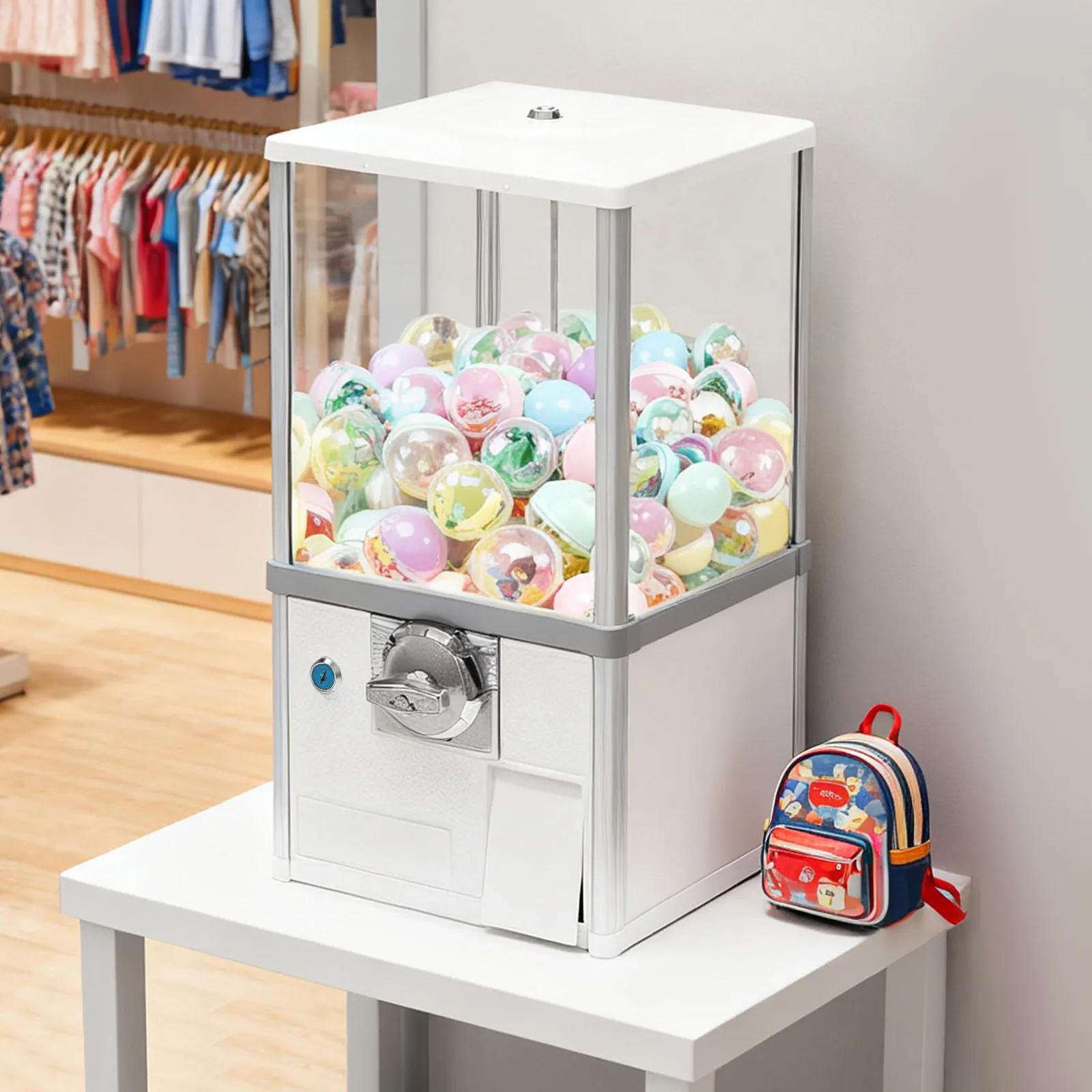 Vending Machine 3-5.5cm Ball Capsule Candy Bulk Gumball Machine Fit Retail Store
Vending Machine 3-5.5cm Ball Capsule Candy Bulk Gumball Machine Fit Retail Store