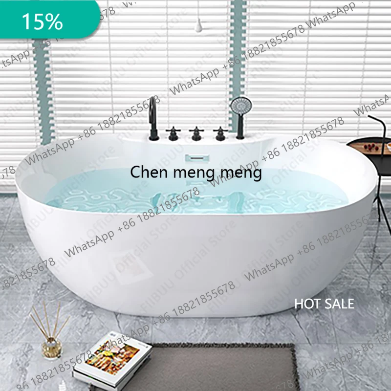 Acrylic Household Small-sized Bathtub For Hotel And Guesthouse,Freestanding And Movable Tub,Seamless Arc-shaped Bathroom Fixture
Acrylic Household Small-sized Bathtub For Hotel And Guesthouse,Freestanding And Movable Tub,Seamless Arc-shaped Bathroom Fixture