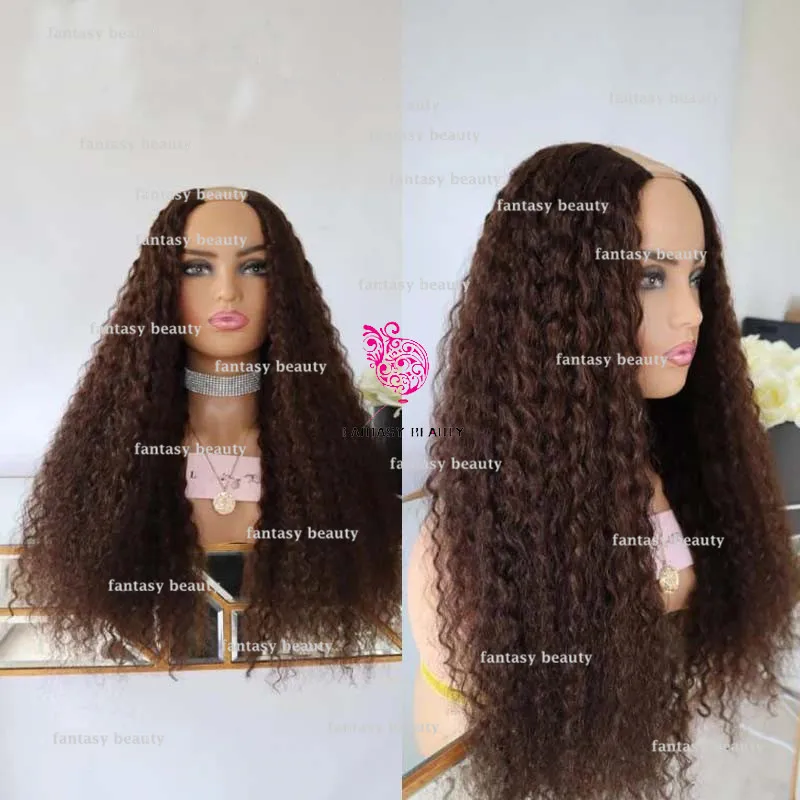 Dark Brown water Wave wig U Part Women's Wavy Wig Women's Wave Wig V Part 100% Human Hair Remy Martin wig Women's long hair wig
Dark Brown water Wave wig U Part Women's Wavy Wig Women's Wave Wig V Part 100% Human Hair Remy Martin wig Women's long hair wig
