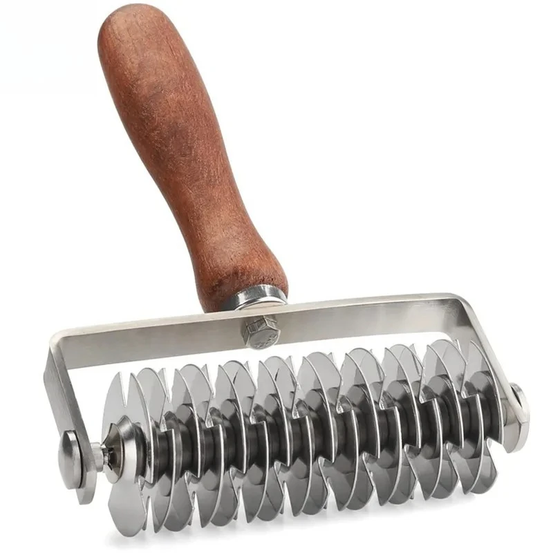 Stainless Steel Dough Lattice Pizza Dough Roller Cutter Wood Handle Crust Roller Cutter Top Lattice Wheel for Pizza Bread
Stainless Steel Dough Lattice Pizza Dough Roller Cutter Wood Handle Crust Roller Cutter Top Lattice Wheel for Pizza Bread