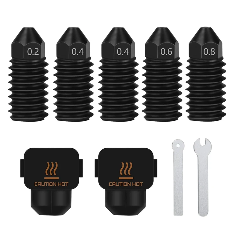 ABBN-A1/A1 Mini Hardened Steel Nozzles 0.2/0.4/0.6/0.8MM High Flow Wear Resistant Nozzle With Silicone Cover Sock Wrench Tool
ABBN-A1/A1 Mini Hardened Steel Nozzles 0.2/0.4/0.6/0.8MM High Flow Wear Resistant Nozzle With Silicone Cover Sock Wrench Tool