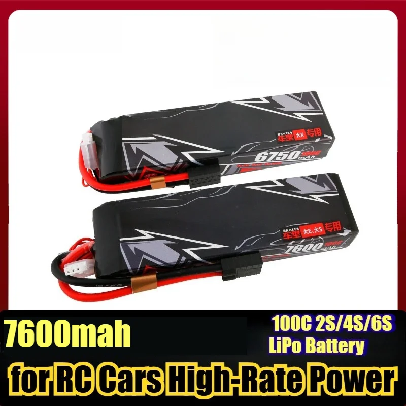 6750mAh 7.4v 100C 2S/4S/6S LiPo Battery for RC Cars High-Rate Power Compatible with 1/8 & 1/10 Scale Off-Road/Racing Models
6750mAh 7.4v 100C 2S/4S/6S LiPo Battery for RC Cars High-Rate Power Compatible with 1/8 & 1/10 Scale Off-Road/Racing Models