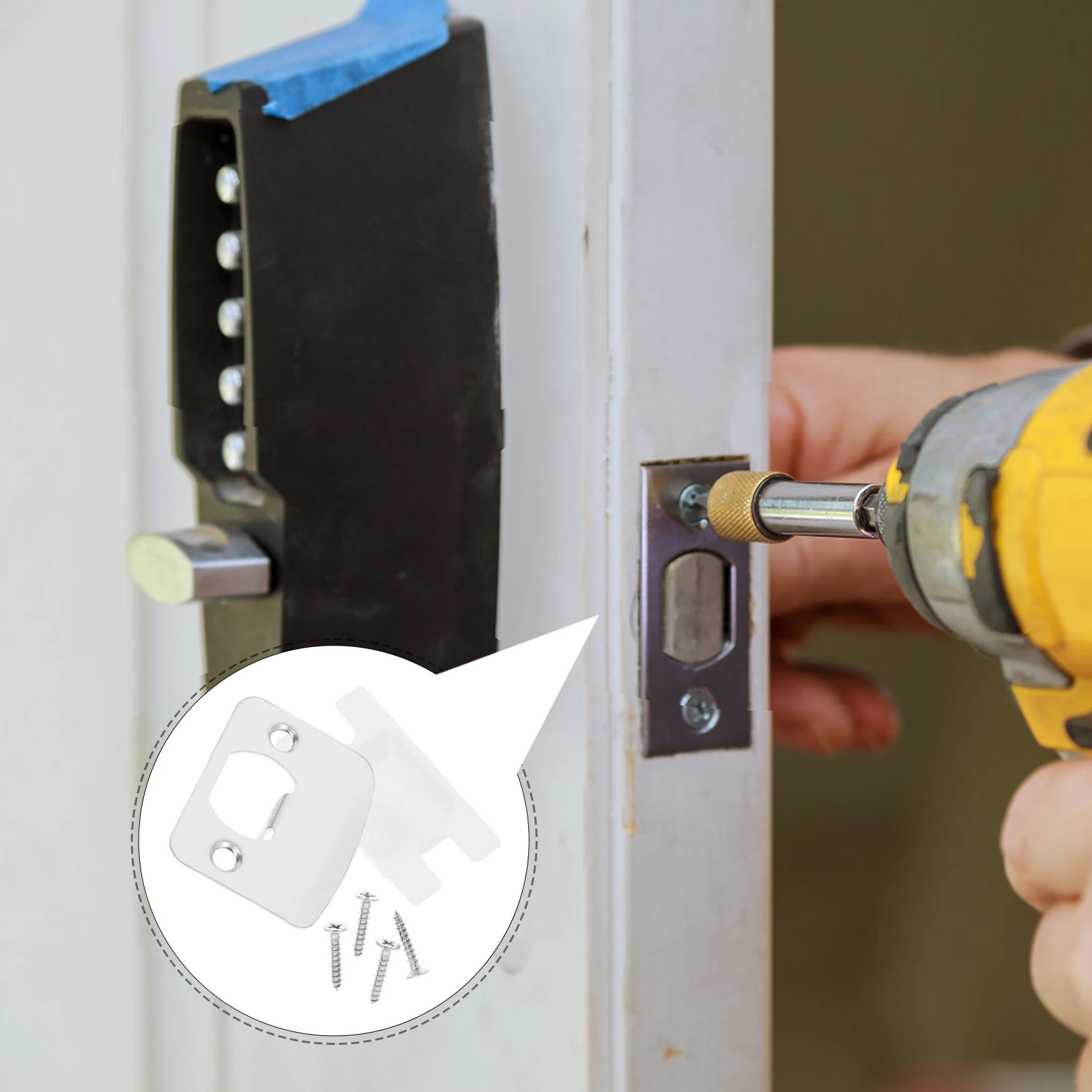 2 Sets Door Plates Stainless Steel Strike Filler Deadbolt Reinforcement Guide Metal Repair Plates Wooden Door Hardware
2 Sets Door Plates Stainless Steel Strike Filler Deadbolt Reinforcement Guide Metal Repair Plates Wooden Door Hardware