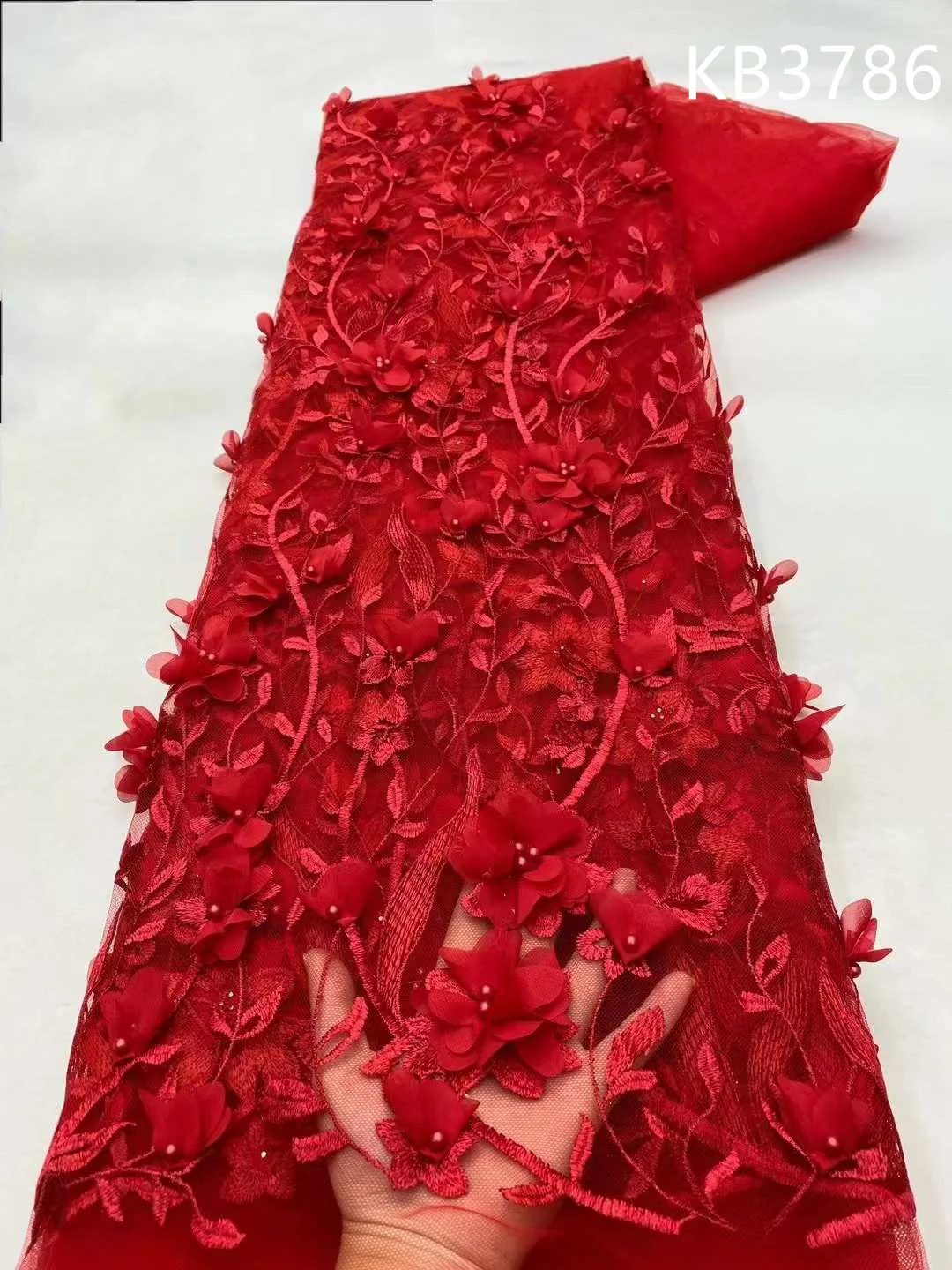 Red 3D Flower Embroidery Lace African Fabric Lace High Quality 2025 Sky Blue French Lace Sequin Tulle Lace For Wedding Dresses
Red 3D Flower Embroidery Lace African Fabric Lace High Quality 2025 Sky Blue French Lace Sequin Tulle Lace For Wedding Dresses