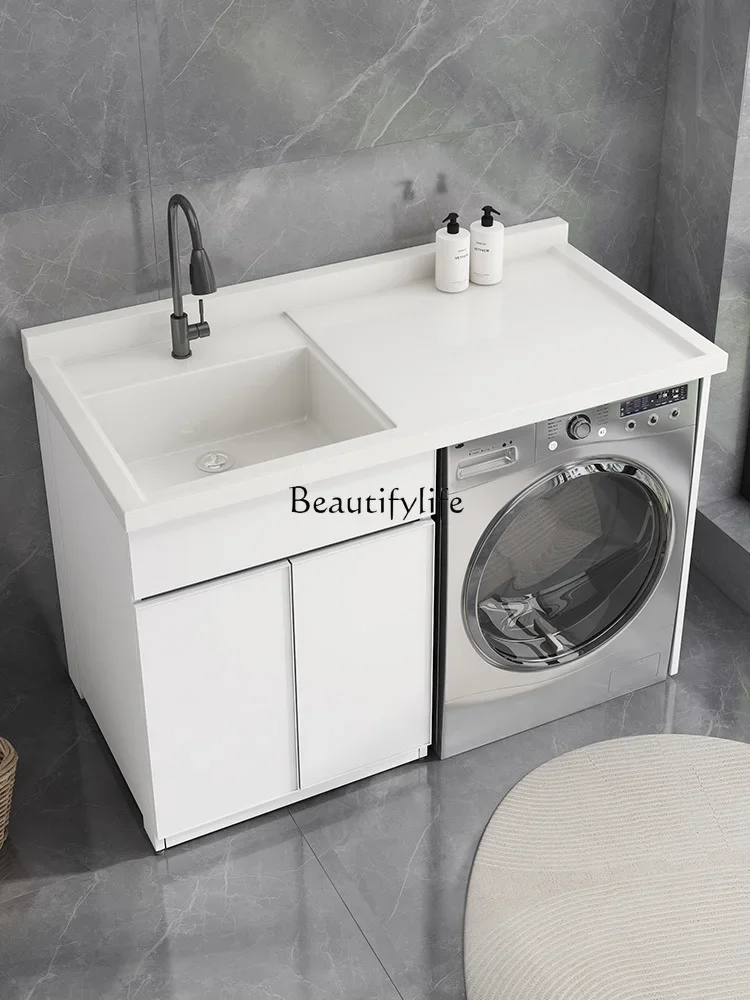 Alumimum Washing Machine Cabinet Combination without Washboard Customization Integrated Wash Wardrobe Inter-Platform Basin
Alumimum Washing Machine Cabinet Combination without Washboard Customization Integrated Wash Wardrobe Inter-Platform Basin