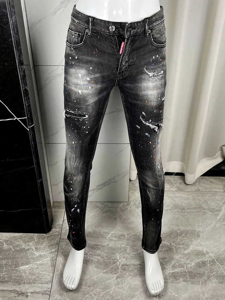 Men's Bla Waed Denim Jeans D2 Heavy Crtsmanip Long Pants High End Faion Urban Sle Youth Casual Wear All Seasons
Men's Bla Waed Denim Jeans D2 Heavy Crtsmanip Long Pants High End Faion Urban Sle Youth Casual Wear All Seasons