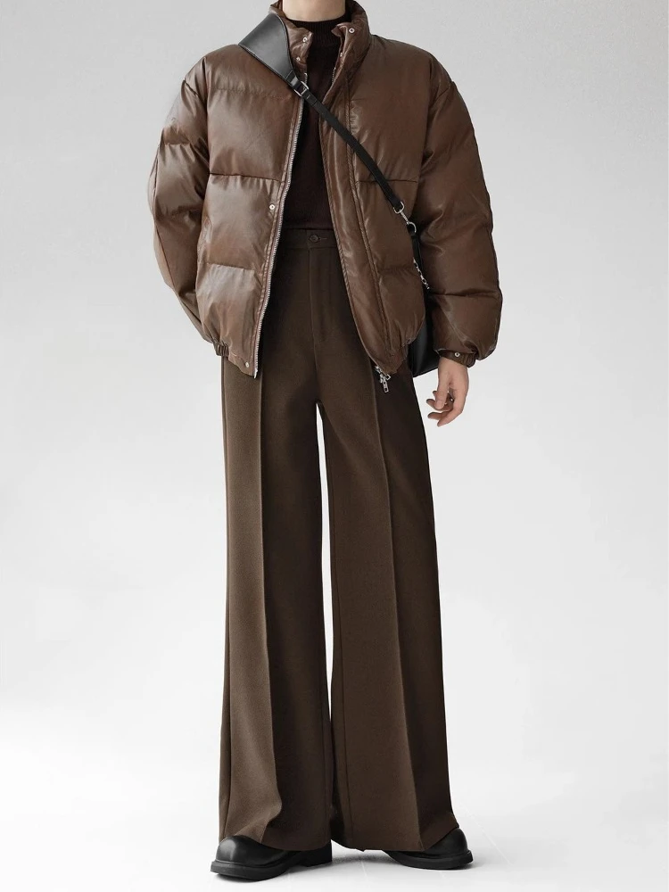 Men's Khaki Flared Trousers Spring Casual Slim Fit Pants Stretchy Fabric Floor Length Wide Leg Suit Pants Streetwear
Men's Khaki Flared Trousers Spring Casual Slim Fit Pants Stretchy Fabric Floor Length Wide Leg Suit Pants Streetwear