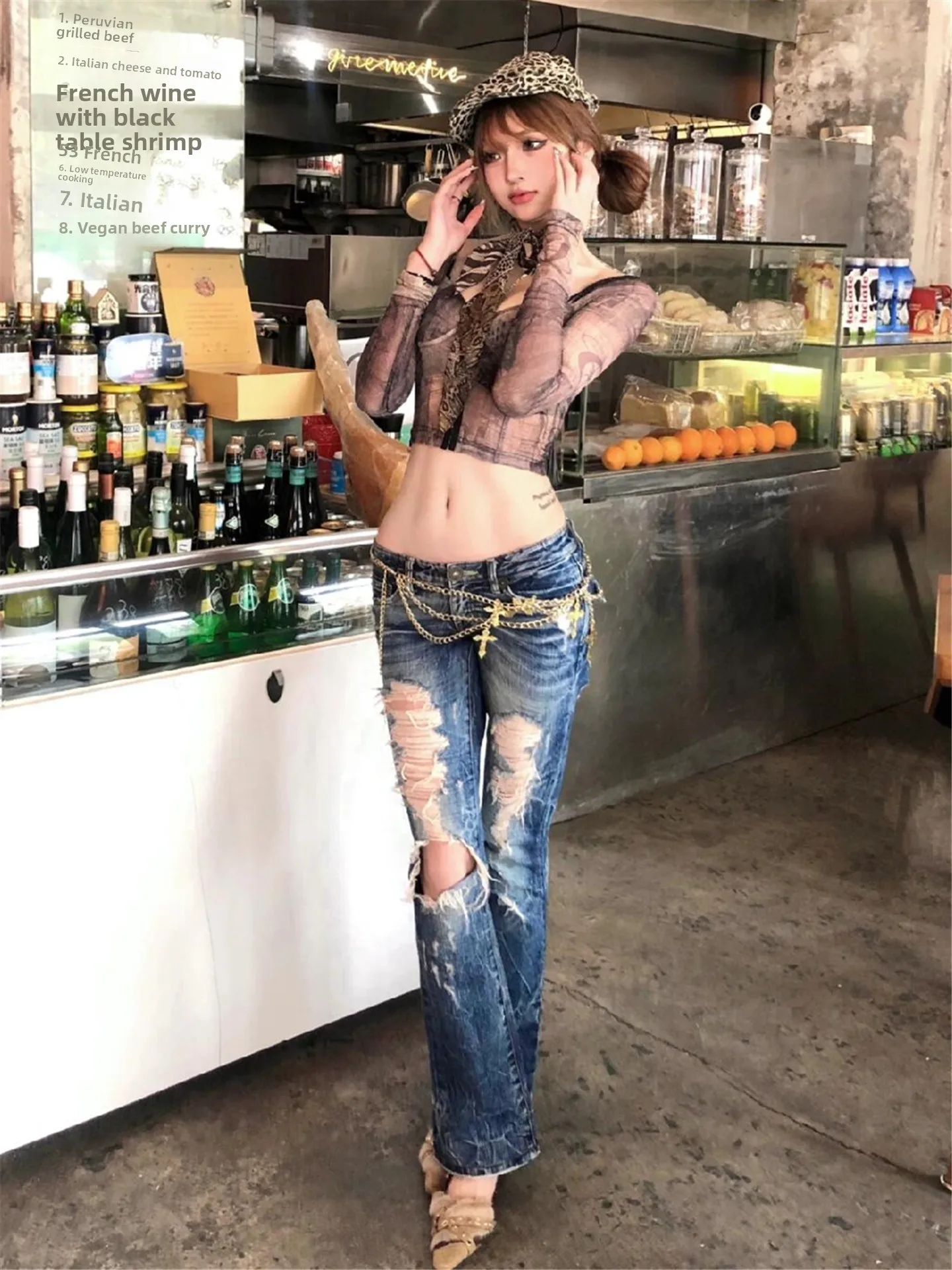 American Style Y2K Retro Blue Design Sense Hole Denim Jeans Women Slimming Sexy Millennium Hot Girl Poor Micro Flare Pants
American Style Y2K Retro Blue Design Sense Hole Denim Jeans Women Slimming Sexy Millennium Hot Girl Poor Micro Flare Pants