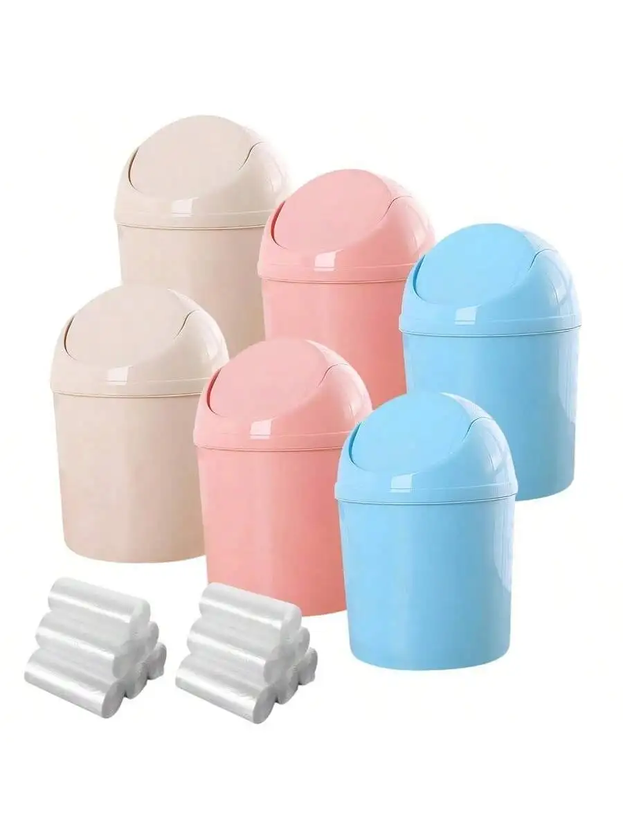 3pcs Small Plastic Trash Can With Swing Lid Desktop Garbage Bin For Office Bedroom Kitchen Bathroom
3pcs Small Plastic Trash Can With Swing Lid Desktop Garbage Bin For Office Bedroom Kitchen Bathroom