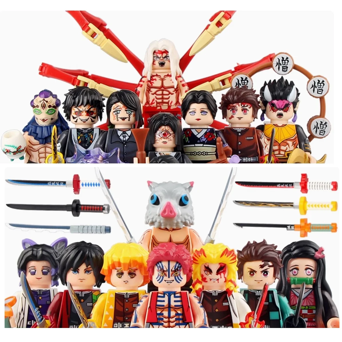 New Demon Slayer Set Building Blocks Kamado Tanjirou Kamado Nezuko Agatsuma Zenitsu Mini Action Figure Toys KF6163 WM6162 WM6163
New Demon Slayer Set Building Blocks Kamado Tanjirou Kamado Nezuko Agatsuma Zenitsu Mini Action Figure Toys KF6163 WM6162 WM6163