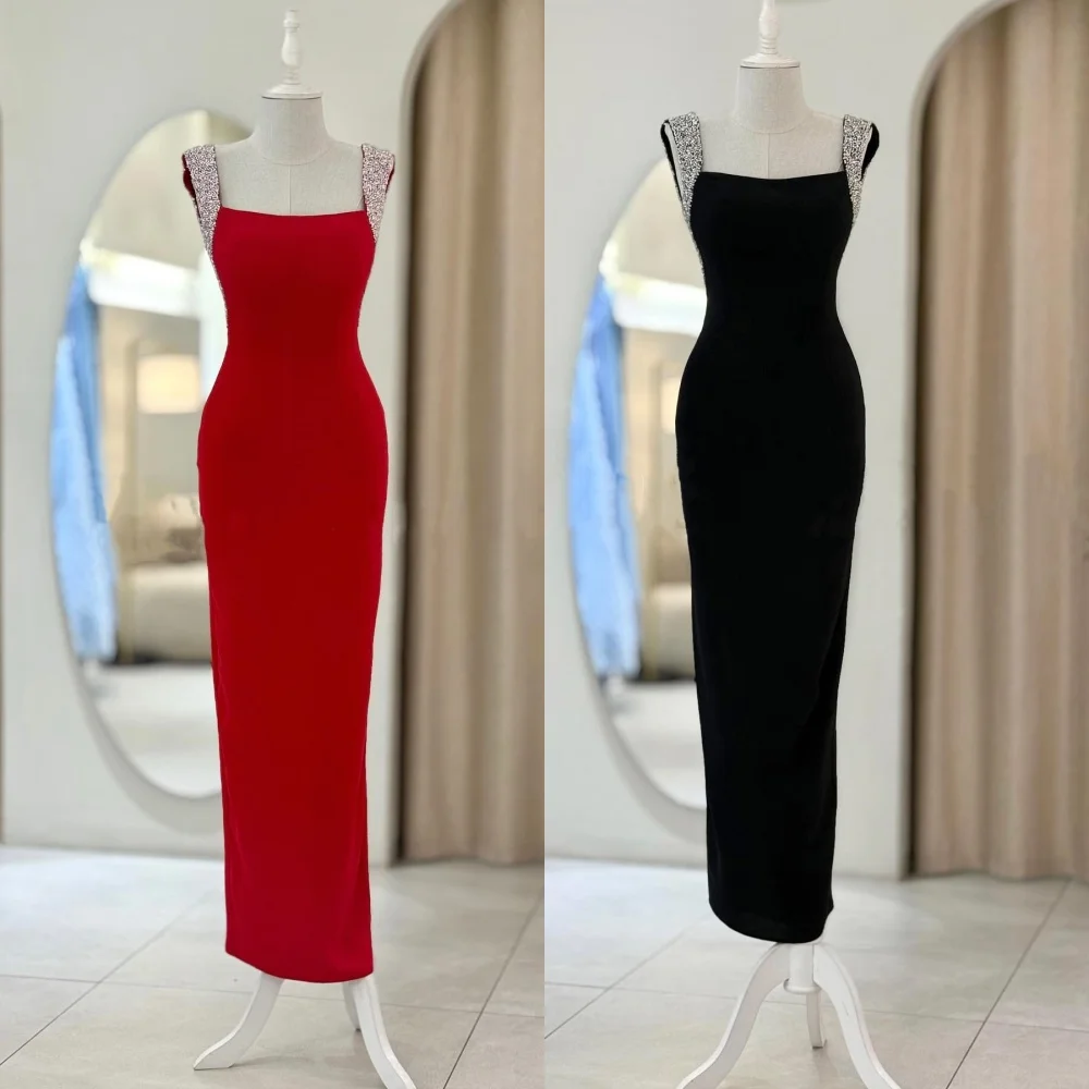 Customized Chiffon Beading Sequined Square Neck Sheath Midi Dresses Bespoke Occasion Elegant Fashion Formal Evening
Customized Chiffon Beading Sequined Square Neck Sheath Midi Dresses Bespoke Occasion Elegant Fashion Formal Evening