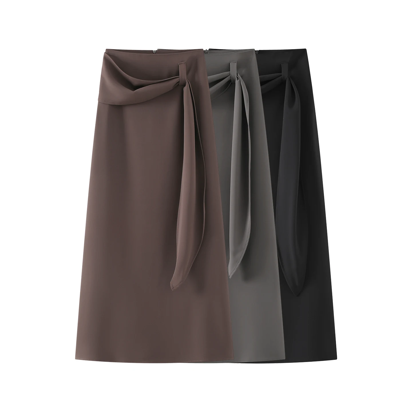Elegant Long Slit Midi Skirt Women's High Waist Slimming Versatile Mid-Length Skirt with Belt A-Line Silhouette Summer 2026
Elegant Long Slit Midi Skirt Women's High Waist Slimming Versatile Mid-Length Skirt with Belt A-Line Silhouette Summer 2026