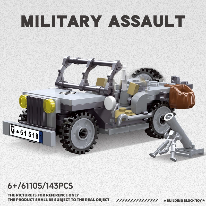 Вторая мировая война Willis MOC, собранная немецкая военная командная модель автомобиля, сборка мелких частиц, игрушка для мальчика, подарок на день рождения 61105
Вторая мировая война Willis MOC, собранная немецкая военная командная модель автомобиля, сборка мелких частиц, игрушка для мальчика, подарок на день рождения 61105