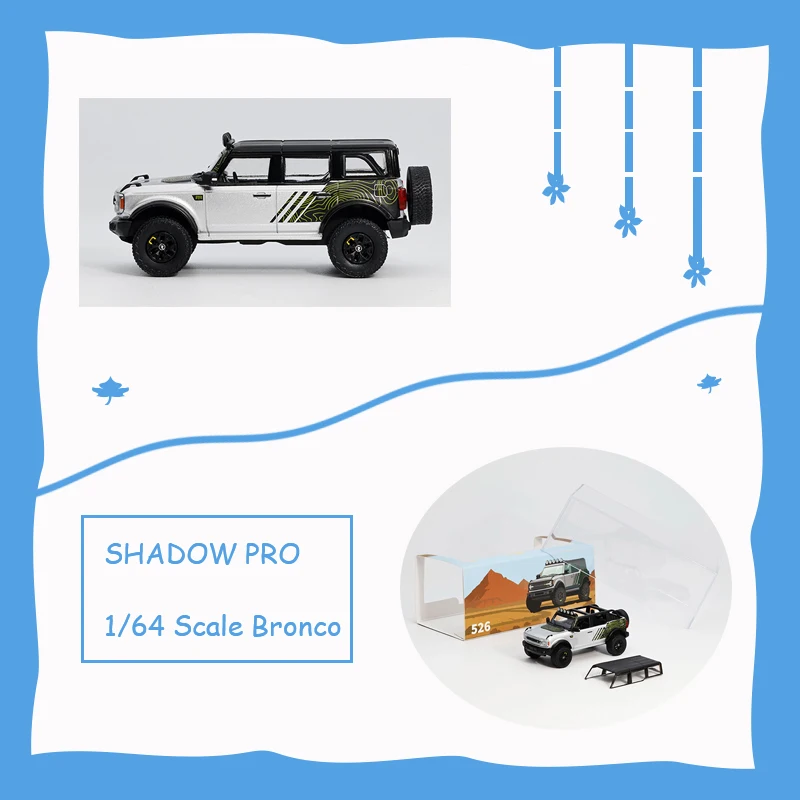 SHADOW PRO 1/64 Scale Bronco Alloy Off-Road Car Model Holiday Collection & Gift & Souvenir Display Toy
SHADOW PRO 1/64 Scale Bronco Alloy Off-Road Car Model Holiday Collection & Gift & Souvenir Display Toy