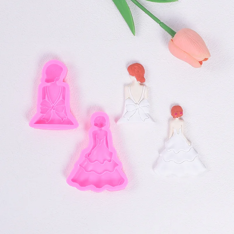 Queen Back Wedding Dress Fondant Cake Decoration Silicone Mold DIY Chocolate Soft Pottery Sticky Decorative Epoxy Ornament B79
Queen Back Wedding Dress Fondant Cake Decoration Silicone Mold DIY Chocolate Soft Pottery Sticky Decorative Epoxy Ornament B79