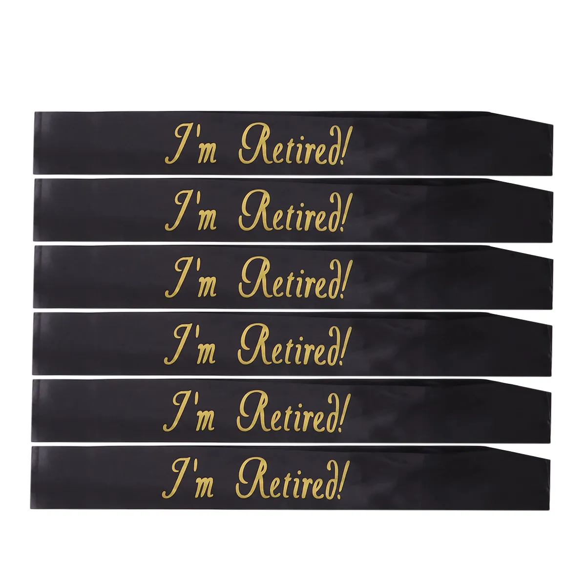6Pcs Sash Color Design Perfect for Retire Party Decoration Gift Sash for Retire
6Pcs Sash Color Design Perfect for Retire Party Decoration Gift Sash for Retire