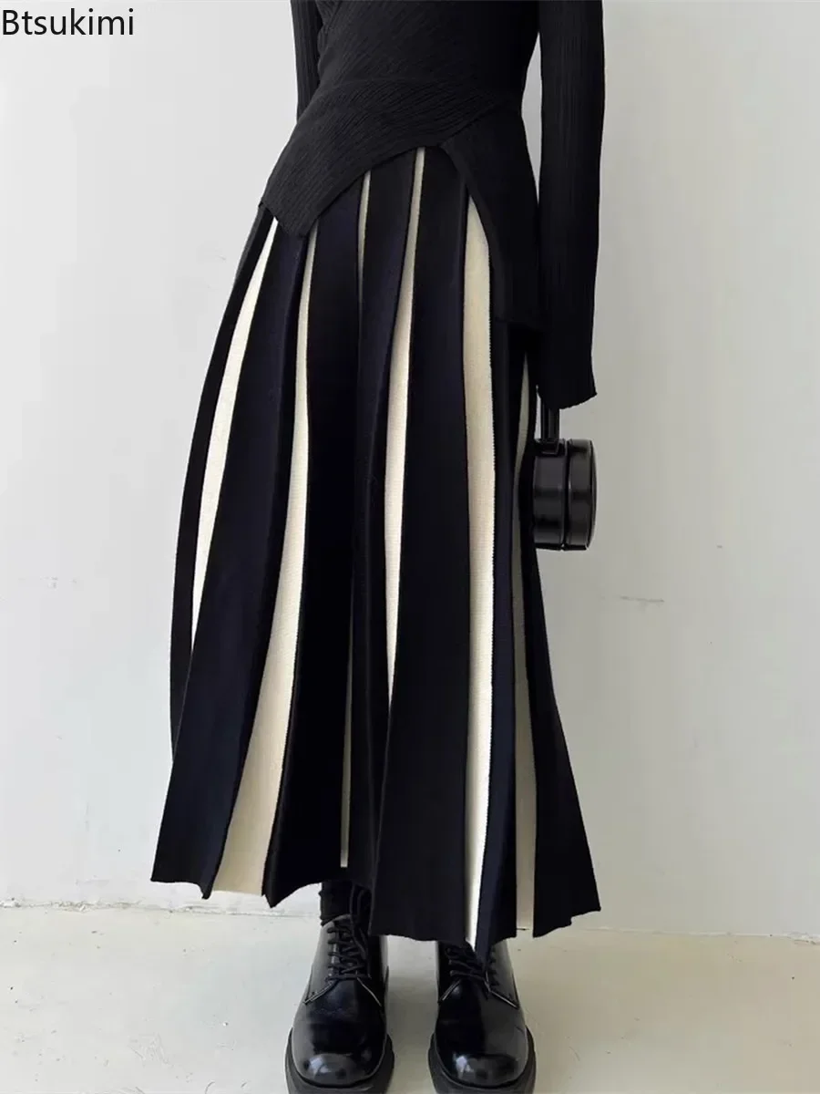 New 2025 Women's Long Skirts Autumn Winter Knitted A-LINE Skirt Black White Luxury Elegant Skirts Fashion High Waist Slim Skirts
New 2025 Women's Long Skirts Autumn Winter Knitted A-LINE Skirt Black White Luxury Elegant Skirts Fashion High Waist Slim Skirts
