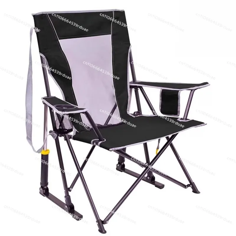 Outdoor high-back armrest rocking chair, camping folding portable chair
Outdoor high-back armrest rocking chair, camping folding portable chair