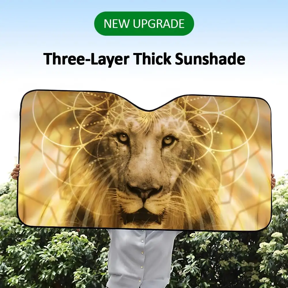 Stylish Majestic Powerful L-Lion Sun Visor Daily Car Sun Visor Aluminum Foil Heat Insulation UV Protection
Stylish Majestic Powerful L-Lion Sun Visor Daily Car Sun Visor Aluminum Foil Heat Insulation UV Protection