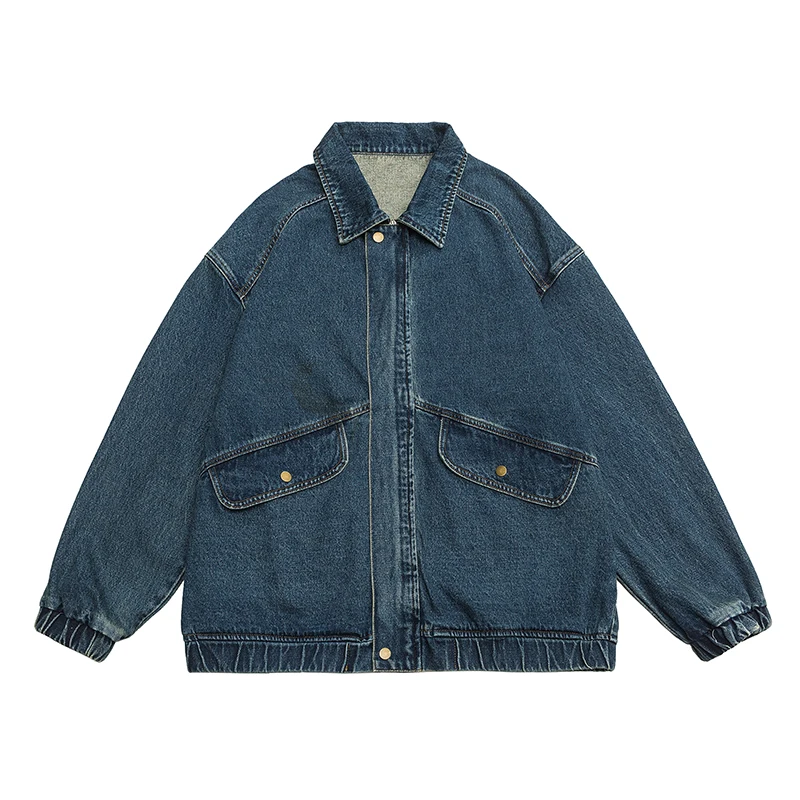 2023 Autumn Men's Denim Jacket Vintage Large Pocket Elastic Cuffs Baggy Coat Oversized Japanese Casual Streetwear 4XL 5XL
2023 Autumn Men's Denim Jacket Vintage Large Pocket Elastic Cuffs Baggy Coat Oversized Japanese Casual Streetwear 4XL 5XL