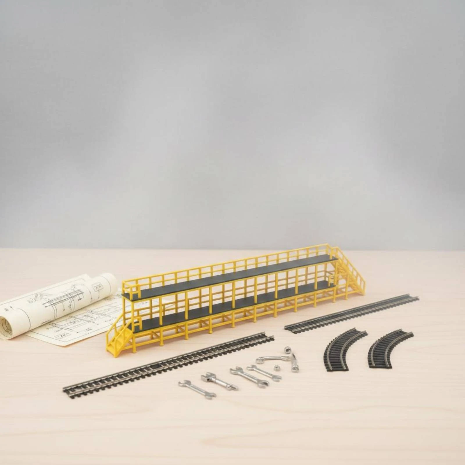 N Scale Rail Repair Stand Scene Accessory Train Inspection Ladder Miniature Hobby Item Detailed Parts for Miniature Scene
N Scale Rail Repair Stand Scene Accessory Train Inspection Ladder Miniature Hobby Item Detailed Parts for Miniature Scene