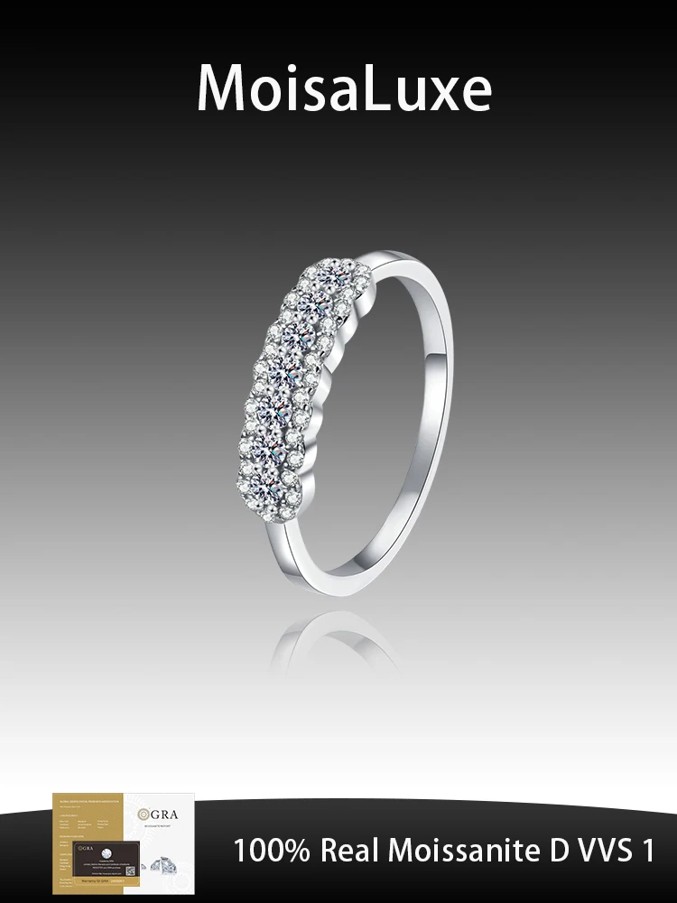 MoisaLuxe Official Store Moissanite Plata Sterling 925 Silver Women's Simple Ring Light Luxury High Sense Daily Versatile Model
MoisaLuxe Official Store Moissanite Plata Sterling 925 Silver Women's Simple Ring Light Luxury High Sense Daily Versatile Model