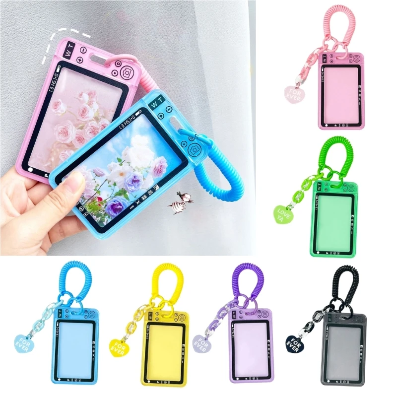 Photocard Holder with Pendant and Retractable Spring Coil Keychain Water Resistant Card Holder Sleeves Hold 1-2 Cards F19E
Photocard Holder with Pendant and Retractable Spring Coil Keychain Water Resistant Card Holder Sleeves Hold 1-2 Cards F19E