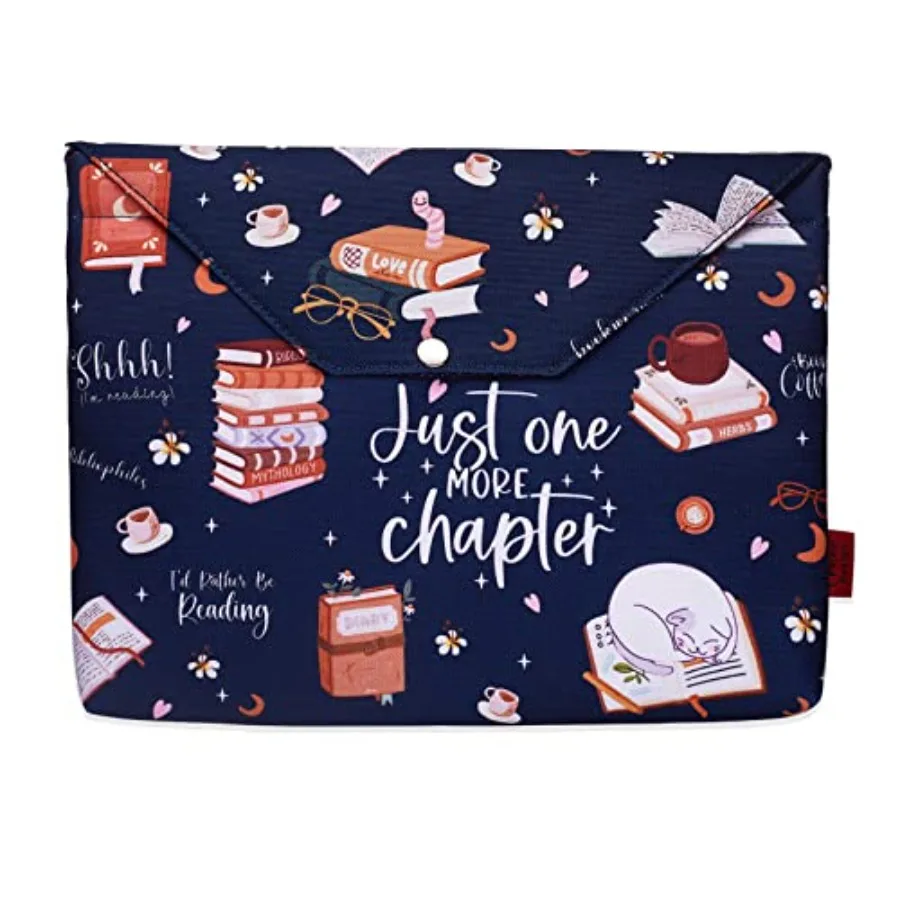 Just One More Chapter Book Sleeve, Book Protector with Zipper with Padded, Book Covers for Paperback, 11 x 9 Inch, Book Sleeve
Just One More Chapter Book Sleeve, Book Protector with Zipper with Padded, Book Covers for Paperback, 11 x 9 Inch, Book Sleeve