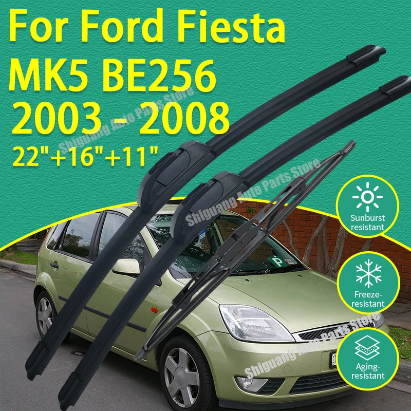 Front Rear Silicone Coating Wipers for Ford Fiesta MK5 BE256 2003 - 2008 Car Wiper Windshield Windscreen Blades Accessories 2007
Front Rear Silicone Coating Wipers for Ford Fiesta MK5 BE256 2003 - 2008 Car Wiper Windshield Windscreen Blades Accessories 2007