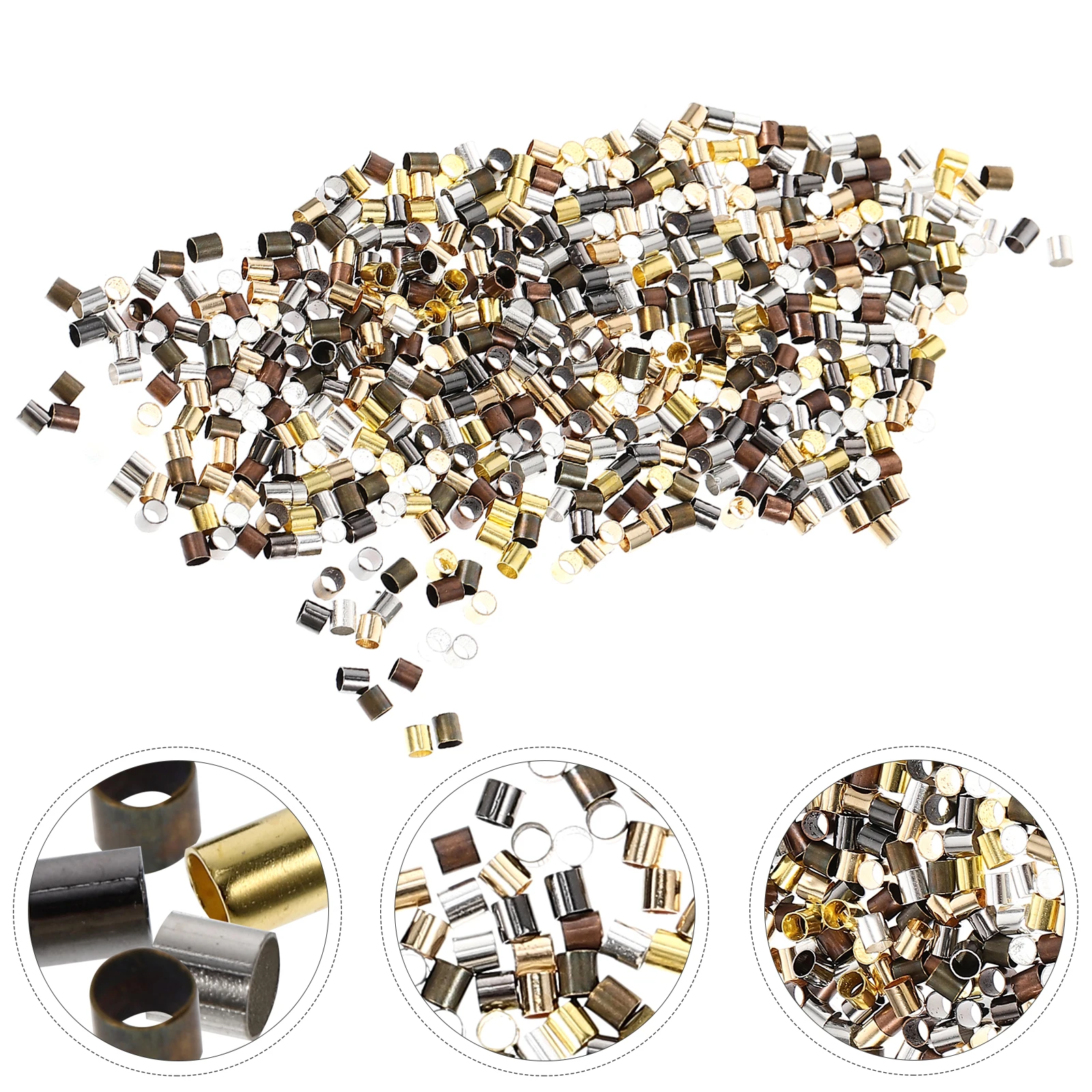 3000pcs Copper Beaded Fixing Tube Crimp Beads Spacer for Bracelet Necklace DIY Jewelry Making Crafts Strong Durable Colorfast
3000pcs Copper Beaded Fixing Tube Crimp Beads Spacer for Bracelet Necklace DIY Jewelry Making Crafts Strong Durable Colorfast