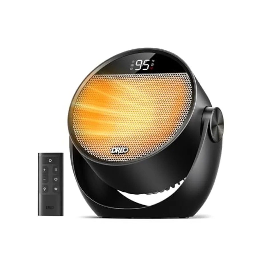 Space Heater 1500W 60° Adjustable Tilt 10.5ft/s Fast Portable Heater with Precise Thermostat and Remote 8 Safety Protections 3
Space Heater 1500W 60° Adjustable Tilt 10.5ft/s Fast Portable Heater with Precise Thermostat and Remote 8 Safety Protections 3