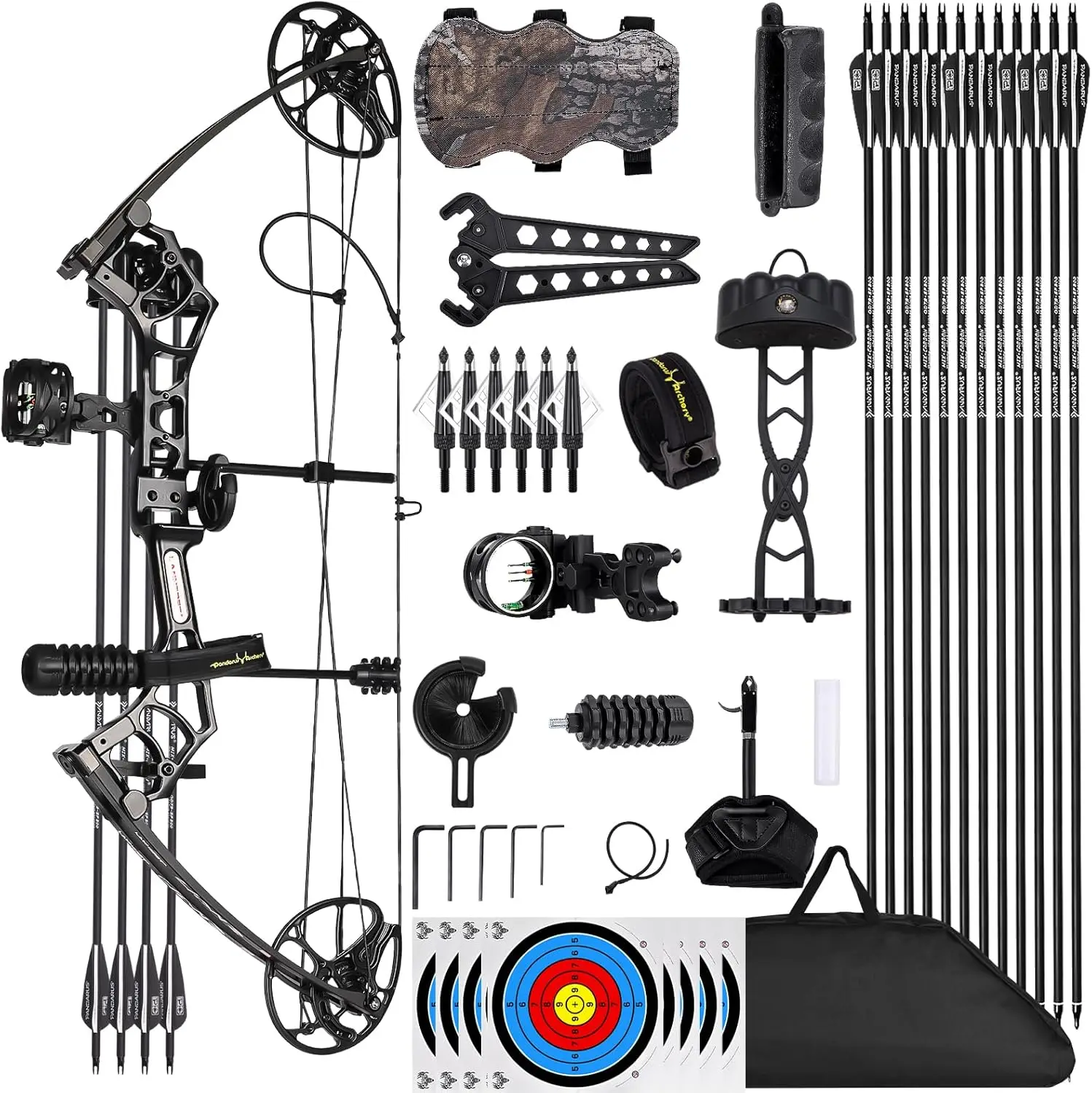 Compound Bow 0-70 lbs Draw Weight Adjustable for Adults Beginners Right Hand 25-31" Draw Length 320 fps
Compound Bow 0-70 lbs Draw Weight Adjustable for Adults Beginners Right Hand 25-31" Draw Length 320 fps