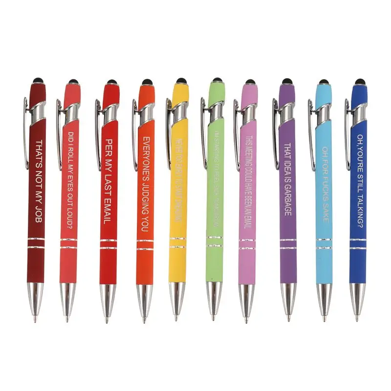 NEW HOT In Stock-10 Pieces Office Pens Funny Pens Demotivational Sarcastic Ballpoint Pens For Office, Black
NEW HOT In Stock-10 Pieces Office Pens Funny Pens Demotivational Sarcastic Ballpoint Pens For Office, Black