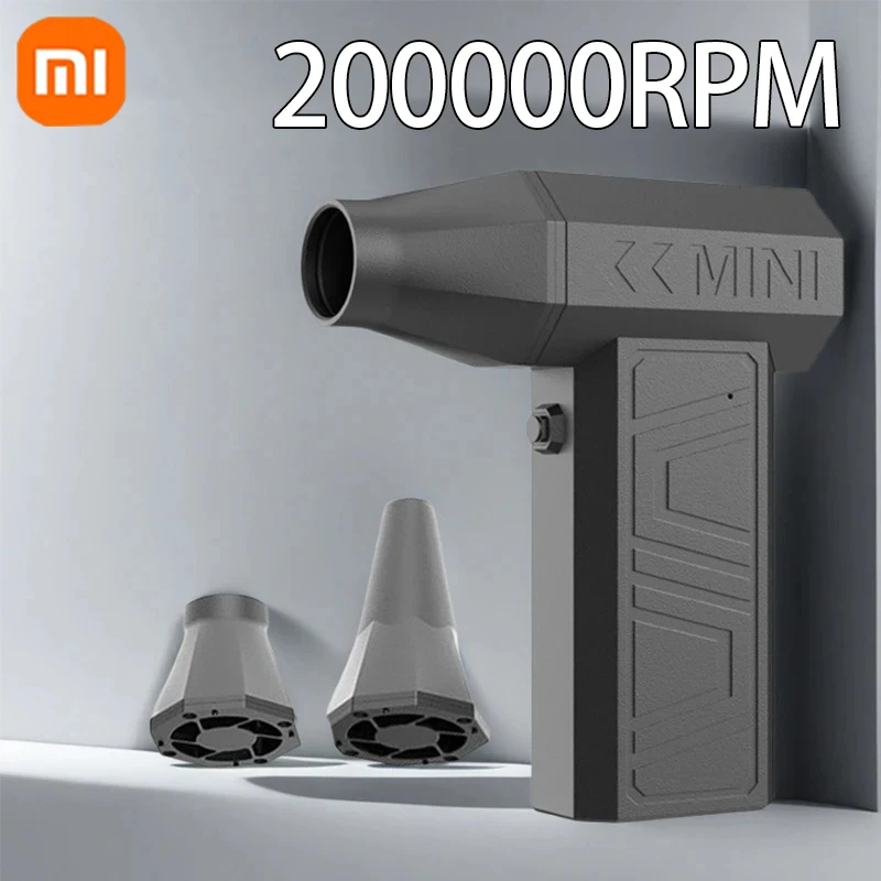 Вентилятор Xiaomi Violent 200000 Мощный воздуходувка в минуту, пылесос, зарядка типа C, сильный ветер, 52 м/с, бесщеточный турбоструйный вентилятор
Вентилятор Xiaomi Violent 200000 Мощный воздуходувка в минуту, пылесос, зарядка типа C, сильный ветер, 52 м/с, бесщеточный турбоструйный вентилятор