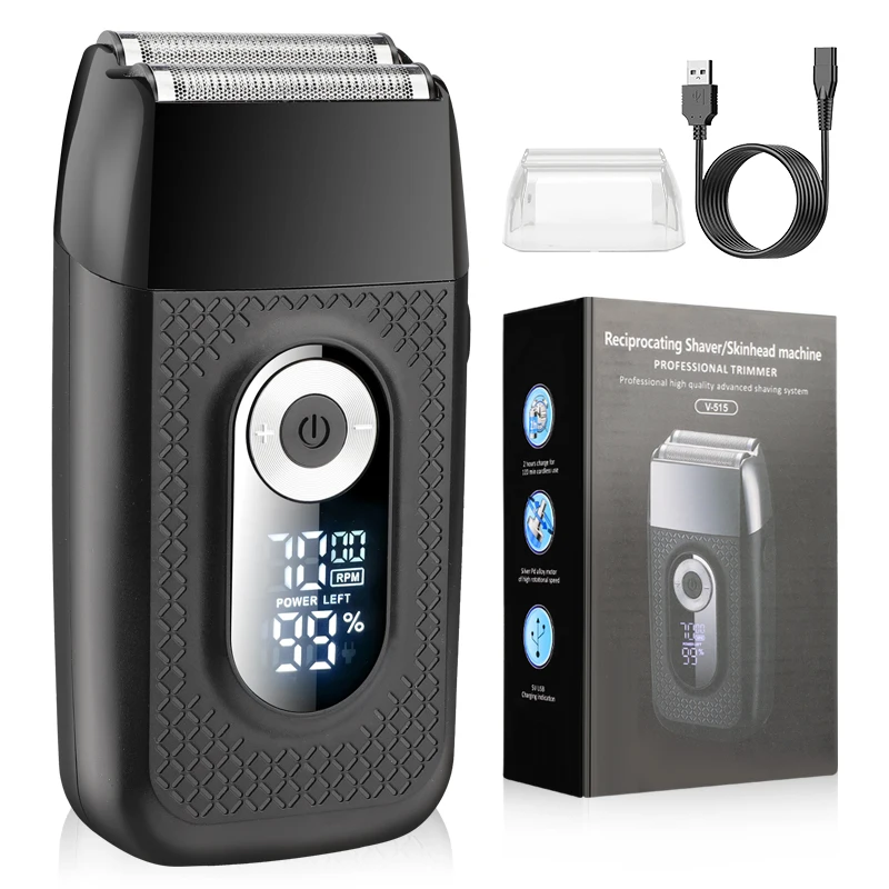 Professional Multifunctional Rechargeable Electric Shaver LCD Display Portable Cordless Men's Reciprocating Razor Beard Trimmer
Professional Multifunctional Rechargeable Electric Shaver LCD Display Portable Cordless Men's Reciprocating Razor Beard Trimmer