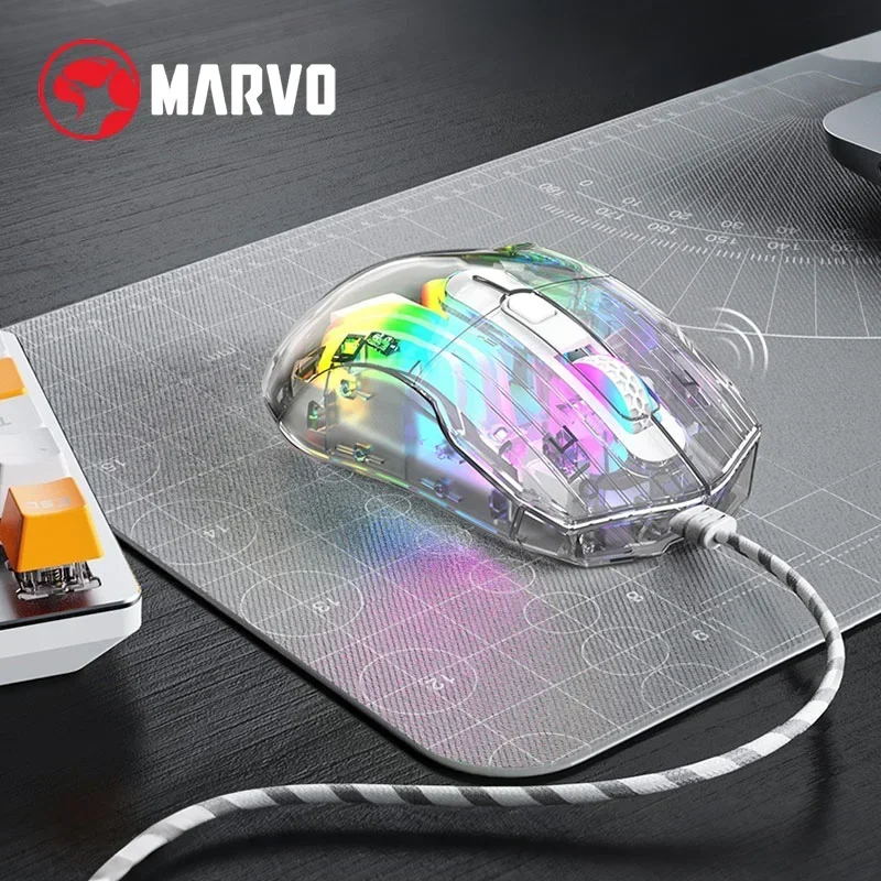 Проводная игровая мышь MARVO M413 Prism 40, RGB ходовые огни, 6 кнопок, регулируемая разрешение, 125 Гц, частота возврата, прозрачная мышь для ПК
Проводная игровая мышь MARVO M413 Prism 40, RGB ходовые огни, 6 кнопок, регулируемая разрешение, 125 Гц, частота возврата, прозрачная мышь для ПК