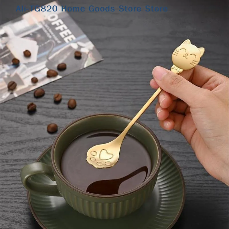 Stainless Steel Coffee Mixing Spoon Creative Cat Claw Spoon Ice Cream Cake Dessert Teaspoon Scoops Tableware Kitchen Accessories
Stainless Steel Coffee Mixing Spoon Creative Cat Claw Spoon Ice Cream Cake Dessert Teaspoon Scoops Tableware Kitchen Accessories