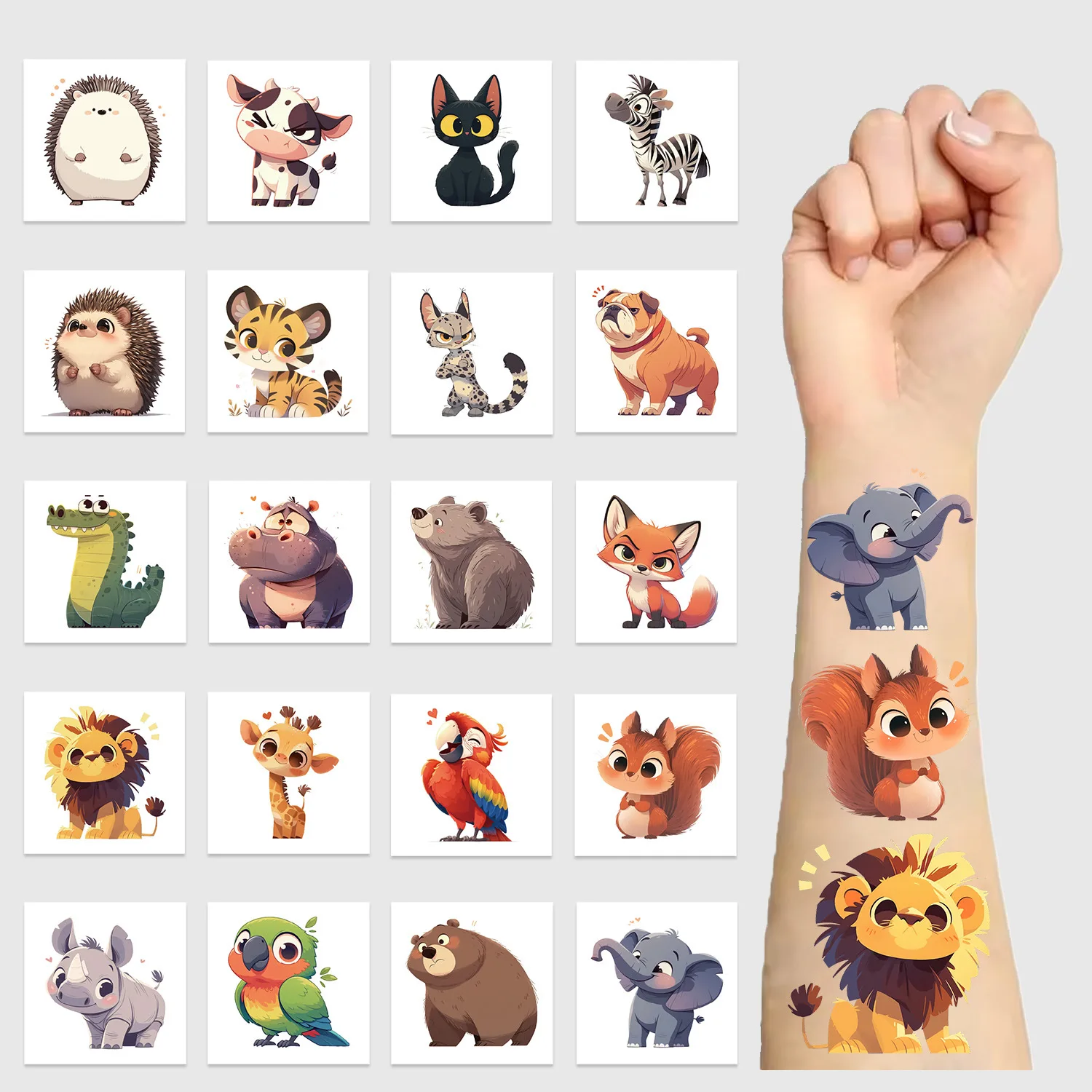 Waterproof Fun Temporary Face Tattoos Cartoon Little Animal Collection Silly Humorous for Birthday Party Favor Decoration
Waterproof Fun Temporary Face Tattoos Cartoon Little Animal Collection Silly Humorous for Birthday Party Favor Decoration