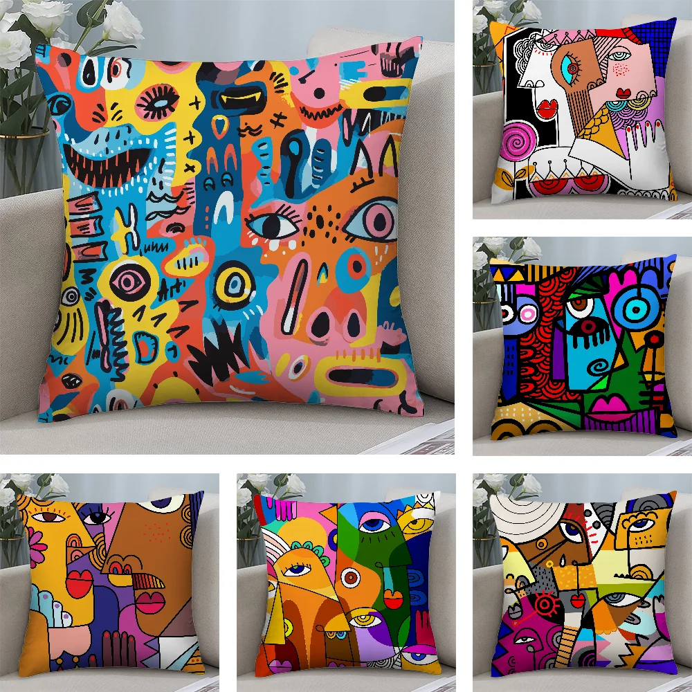 Colorful Abstract Faces Pillow Case Short Plush Pillow Covers Sofa Decorative Gift Home Double-sided Printing Cushion Cover
Colorful Abstract Faces Pillow Case Short Plush Pillow Covers Sofa Decorative Gift Home Double-sided Printing Cushion Cover