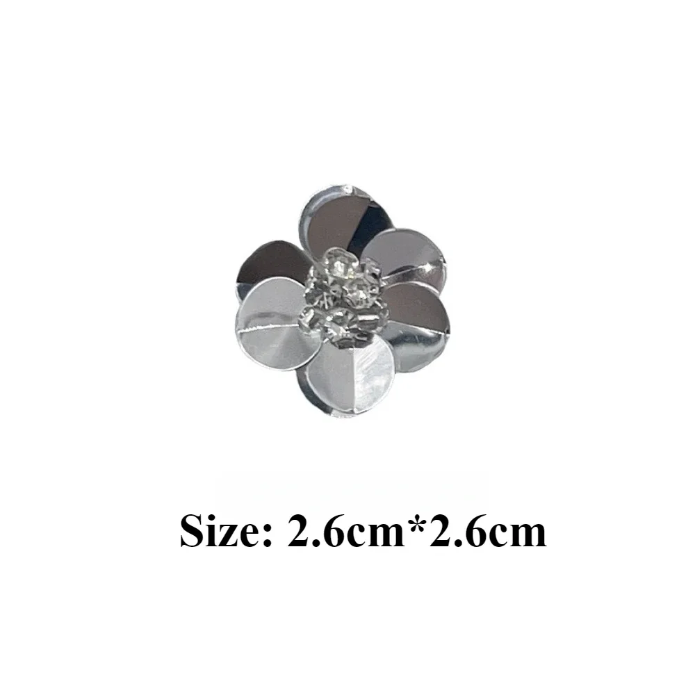 1Pcs Handmade Beads Fashion Silver Sequins Flower Cloth Stickers Flash Stage Clothing Bag Socks Shoe Accessories DIY Accessories
1Pcs Handmade Beads Fashion Silver Sequins Flower Cloth Stickers Flash Stage Clothing Bag Socks Shoe Accessories DIY Accessories