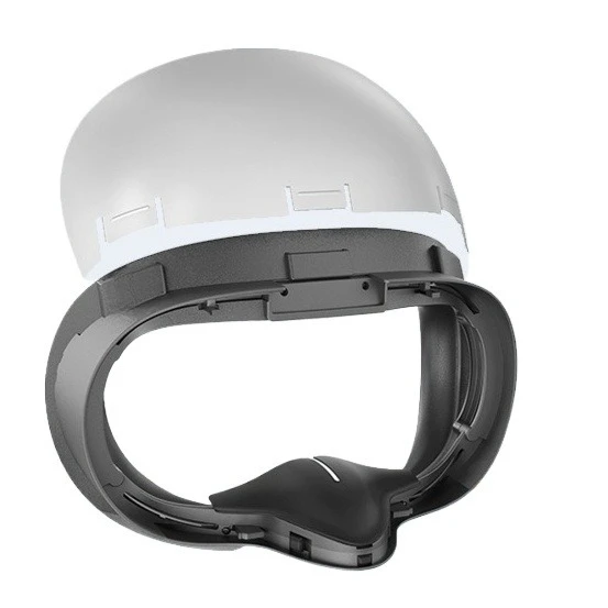 Новый тип двойной пластиковой и двойной губчатой маски на голову, подходящей для быстрой замены масок QUESET 3S VR. 
Новый тип двойной пластиковой и двойной губчатой маски на голову, подходящей для быстрой замены масок QUESET 3S VR.