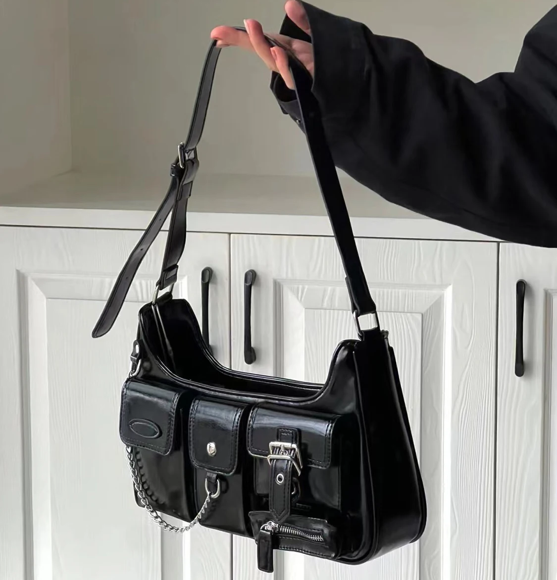 Women Fashion Bag Shoulder Luxury Design Handbag Faux Leather Trend Pure Color Crossbody Bag
Women Fashion Bag Shoulder Luxury Design Handbag Faux Leather Trend Pure Color Crossbody Bag
