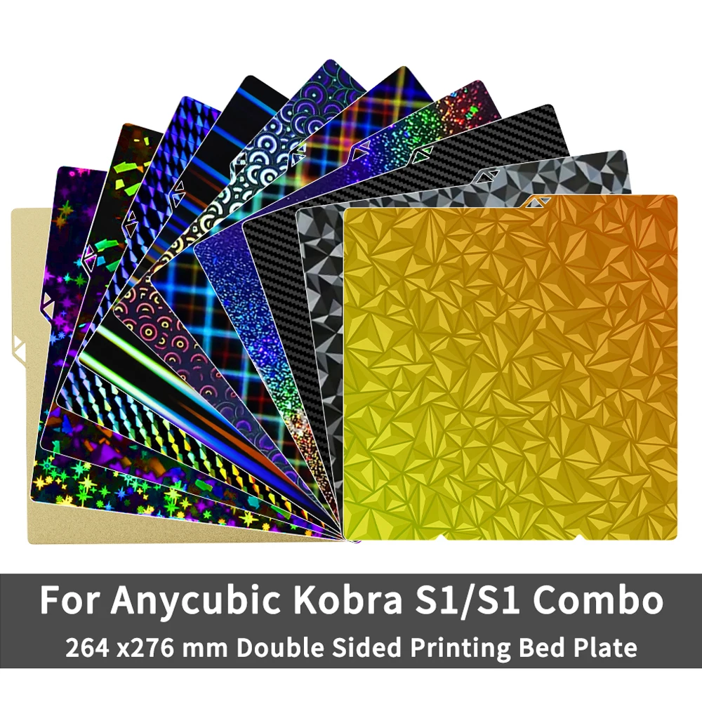 For Anycubic Kobra S1C Build Plate Pei Sheet 264x276mm Textured Kobra S1 Combo Plate Double Sided PEO PET PEY Kobra X Bed
For Anycubic Kobra S1C Build Plate Pei Sheet 264x276mm Textured Kobra S1 Combo Plate Double Sided PEO PET PEY Kobra X Bed