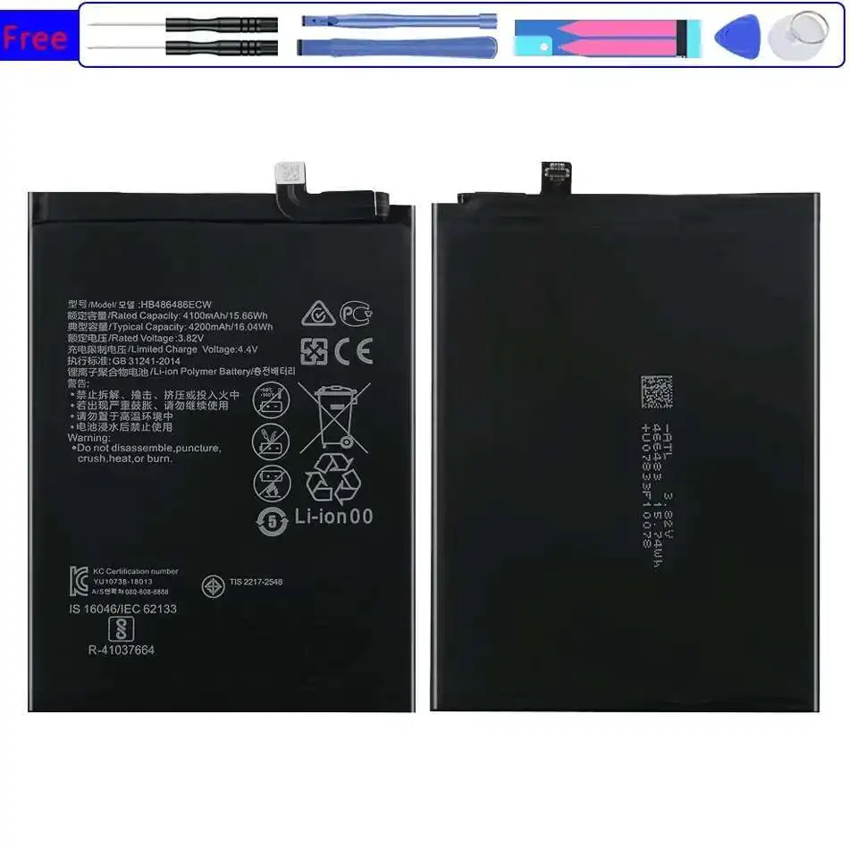 Stable 4200mAh HB486486ECW Good Low-Temperature Performance Mobile Phone Battery For Huawei P30 Pro Mate20 Pro Mate 20 Pro
Stable 4200mAh HB486486ECW Good Low-Temperature Performance Mobile Phone Battery For Huawei P30 Pro Mate20 Pro Mate 20 Pro