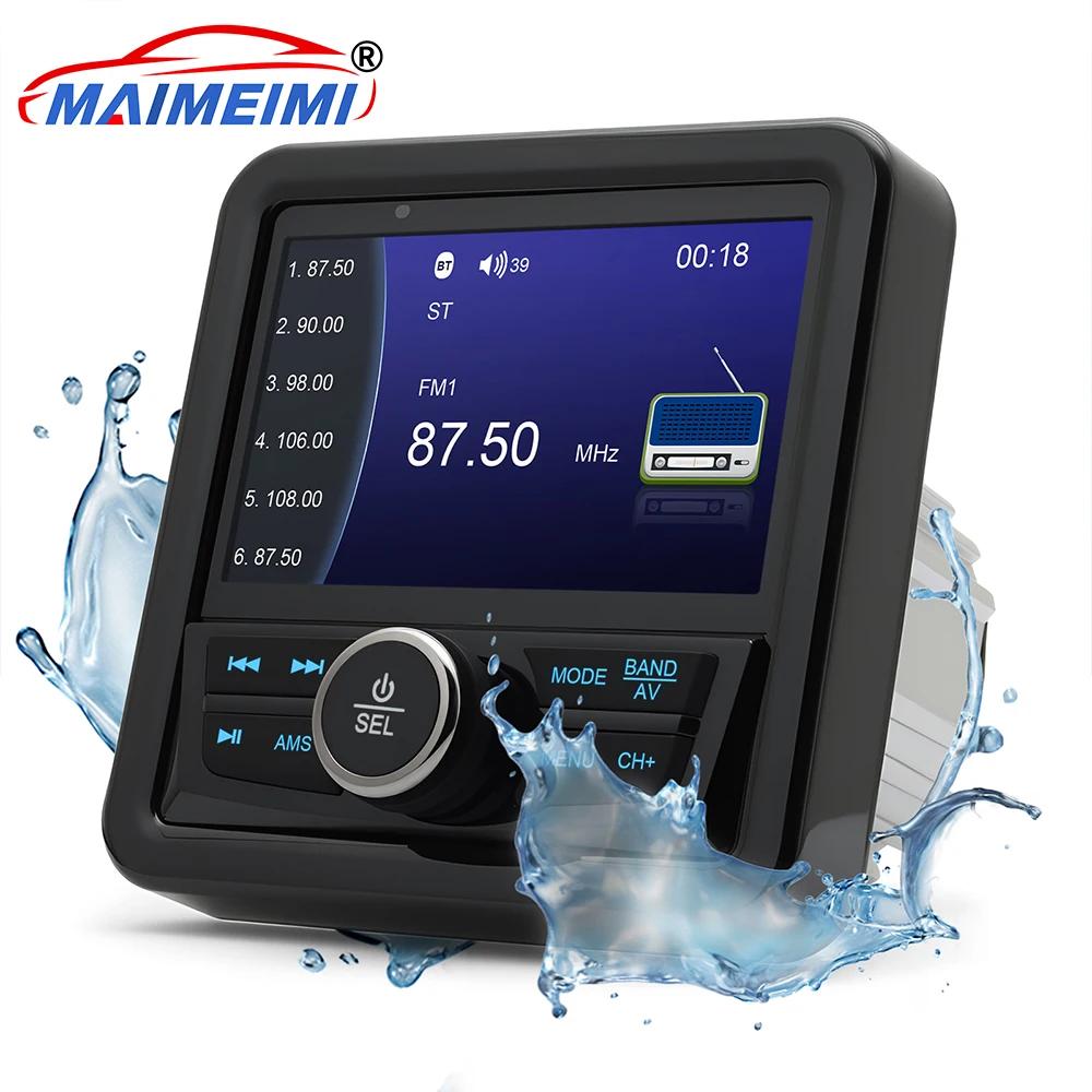  For RV Radio Marine Stereo Square Boat Radio Speaker FM AM Antenna Waterproof IPX5 Bluetooth-compatible Multimedia Player MP5
For RV Radio Marine Stereo Square Boat Radio Speaker FM AM Antenna Waterproof IPX5 Bluetooth-compatible Multimedia Player MP5