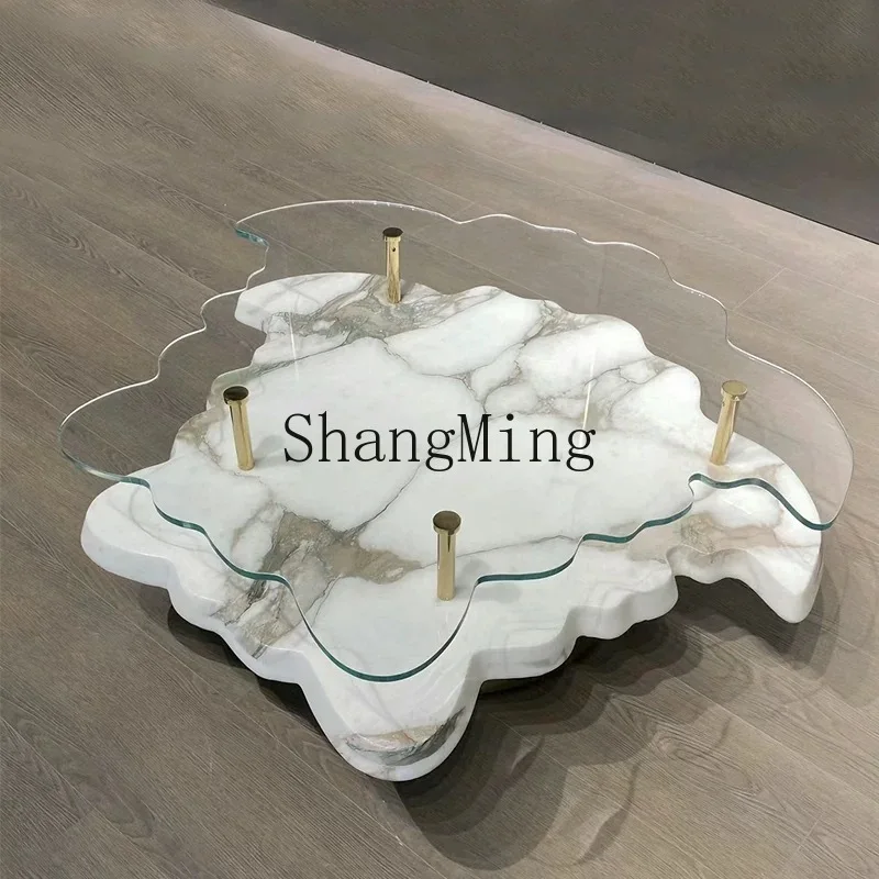 CL Light Luxury Fashion High-End Marble Coffee Table for Living Room Home Creative High-End Coffee Table
CL Light Luxury Fashion High-End Marble Coffee Table for Living Room Home Creative High-End Coffee Table
