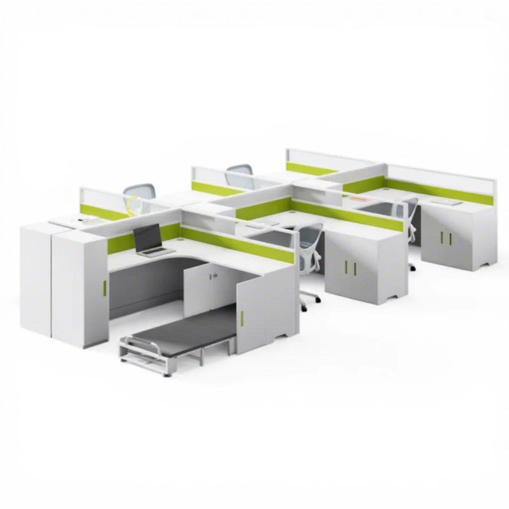 *Modern Staff Office Partition Workstation Desk with L-Shaped Foldable Nap Bed and Panel Design Factory Supply
*Modern Staff Office Partition Workstation Desk with L-Shaped Foldable Nap Bed and Panel Design Factory Supply