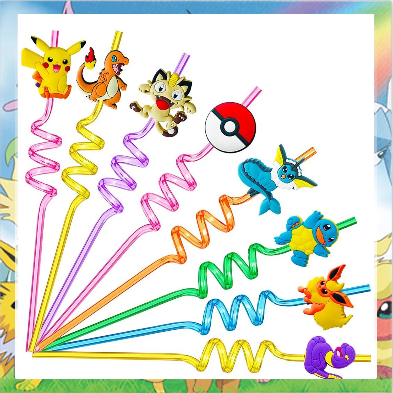 Pokemon Birthday Party Supplies Reusable Drinking Straws 8 Designs Party Favors Poké Ball Paper Bag Tattoo Stickers Guest Gifts
Pokemon Birthday Party Supplies Reusable Drinking Straws 8 Designs Party Favors Poké Ball Paper Bag Tattoo Stickers Guest Gifts