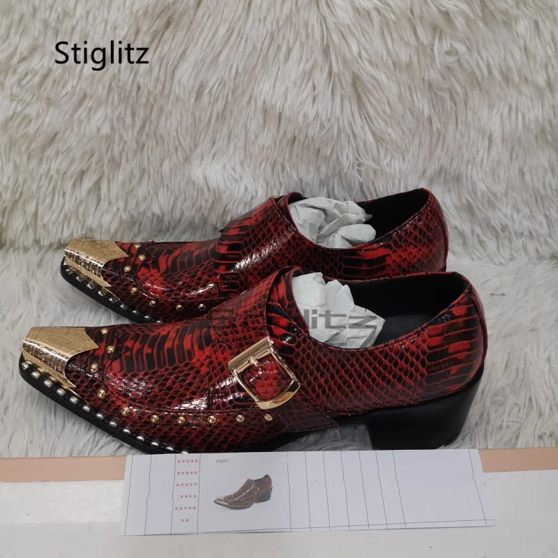 High Heels Pointed Leather Shoes for Men Metal Toe Cowhide Business Dress Autumn Men's Shoes Buckle Handsome Wedding Groom Shoes
High Heels Pointed Leather Shoes for Men Metal Toe Cowhide Business Dress Autumn Men's Shoes Buckle Handsome Wedding Groom Shoes