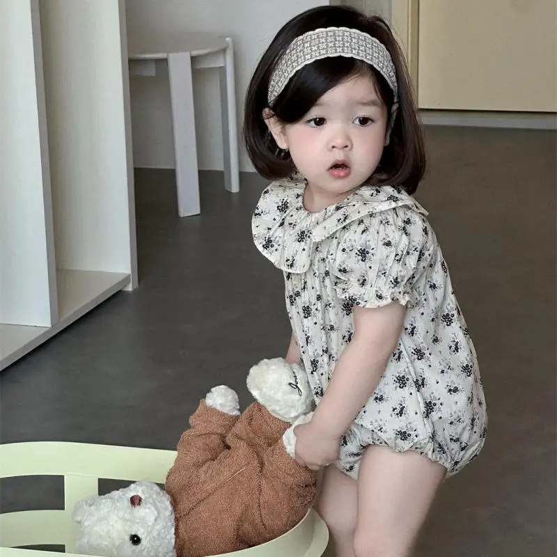 2025 Summer New Baby Girl Cute Floral Lapel Bodysuit Cotton Newborn Infant Thin Breathable Jumpsuit Toddler Clothes 0-24M
2025 Summer New Baby Girl Cute Floral Lapel Bodysuit Cotton Newborn Infant Thin Breathable Jumpsuit Toddler Clothes 0-24M